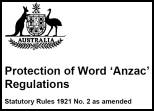 Protection of the Word 'Anzac' Regulations