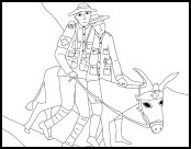 Simpson and his Donkey - original copyright Frane Lessac